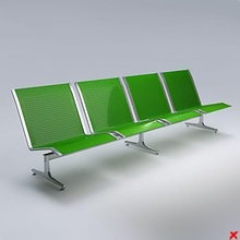 airport chair020zip airline chair chair020 zip furnishings furniture fworx public seat waiting 3d print model - Mito3D