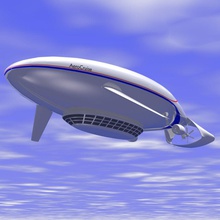 zeplin aerospace uçak balon bulut ticari cruise zeplinin uçuş hmz3d hover askeri model katı uzay aracı gemisi ufo tatil zeppelin 3d print model - Mito3D