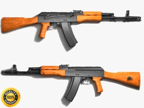 ak-47 assault rifle 3dguarantee 47 ak automatic carbine firearm game gun kalashikov kalashnikov machine model war weapon 3d print model - Mito3D