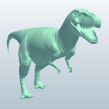 albertosaurus v1 dinossauros printable lowpoly 3d print model - Mito3D