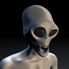 personaggio alieno alien corpo carattere le creature fi finzione forma vita esterno pekdemir il piercing sic scienza scifi spazio astronave specie ufo 3d print model - Mito3D