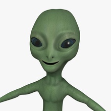 alien abramsdesign o personagem criaturas extraterrestre fi gratuito cinza humanos humanóide modelo monstro sci espaço ufo zeta 3d print model - Mito3D