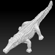 aligator Krokodil 3d alligator Tier Architektur c4d lightwave glücklichen Jäger 2008 maya Modell obj fotorealistisch druckt real realistisch sind Reptilien Wissenschaft xsi zoo Zoologie 3d print model - Mito3D