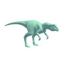 allosaurus v2 dinozorlar yazdırılabilir lowpoly 3d print model - Mito3D