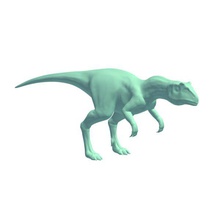 allosaurus v2 Dinosaurier bedruckbar ist lowpoly 3d print model - Mito3D