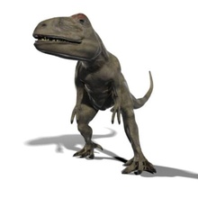 allosaurus animal dg design dino dinosaurs jurassic parking reptiles 3d print model - Mito3D