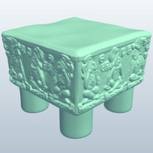 altare v1 architettura stampabile lowpoly 3d print model - Mito3D