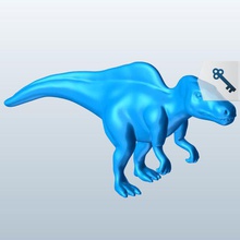 altispinax v1 Dinosaurier bedruckbar ist lowpoly 3d print model - Mito3D