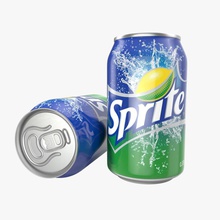 aluminum can 033l sprite 0 33 33l 3d molier 3ds 7 7up beverage bottle container drinking food international l liquid max metal model pop realistic recyclable soda sodapop soft up vray 3d print model - Mito3D