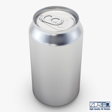 Aluminium-Getränkedose-v-1 1 Aluminium Bier - Getränk können cola container beschädigt Diät trinken Flüssigkeit Essen Eis Licht Modell pepsi recycelbar soda Tee zinn v Wasser zurel 3d print model - Mito3D
