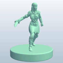 amazon warriordagger v1 guerriero pugnale persone stampabile lowpoly 3d print model - Mito3D
