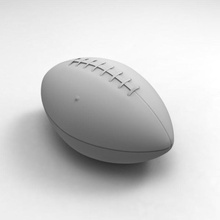 american football 4d-Gehirns Bälle - Ausrüstung übung Fußball Spiel Ziel Modell outdoor spielen rugby sport superbowl usa 3d print model - Mito3D