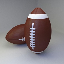 american football ball balls blender cycle foot high model poly quality render sport stadium vinrax 3d print model - Mito3D