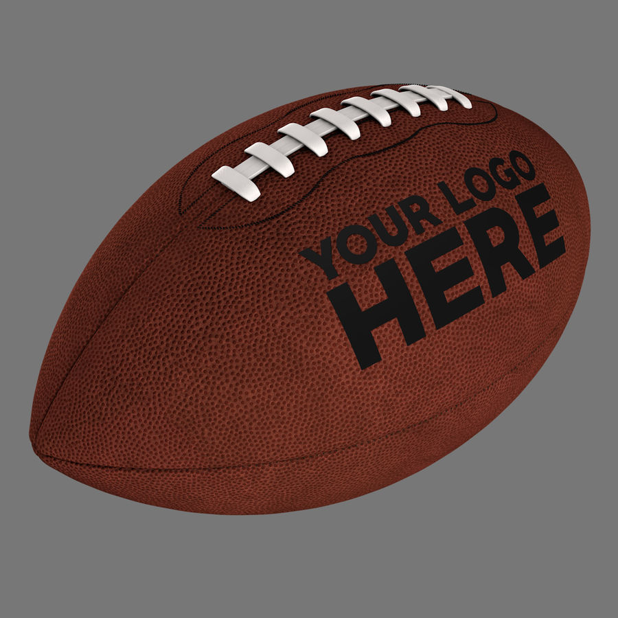 american professional football bowl chwatson custom leather logo model realistic sport super 3D print model - Mito3D