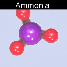 Ammoniak Biologie Chemie die medizinische Medizin michaeltaylor3d Modell mole molekulare Molekül Forschung Wissenschaft 3d print model - Mito3D