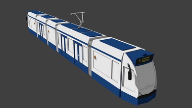 amesterdão eléctrico gvb modelo openbaar passageiro timhijlkema de trem transporte do veículo vervoer 3d print model - Mito3D