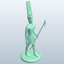 amun v1 mythical creatures printable lowpoly 3d print model - Mito3D