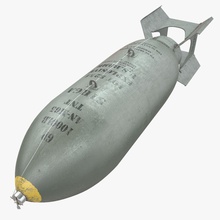bir-m65-44 1000 44 uçak müttefik bkasperski bomba genel lb m65 model donanma parçalar mermi amaç u s bize usaf silah II İkinci Dünya Savaşı 3d print model - Mito3D