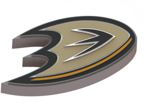 anaheim ducks logo de la lnh glace hockey les sports 3d print model - Mito3D