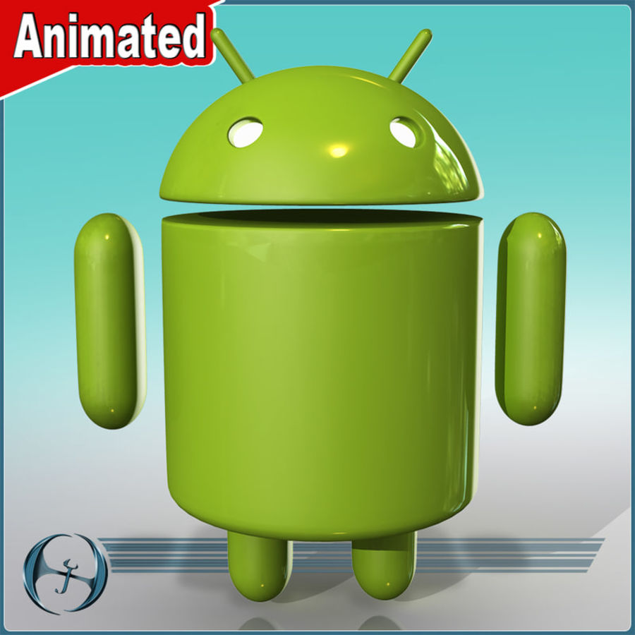 android mascot animated andriod call cartoon cell cellular character driod droid expressions google green jeffrey logo mobile model os oswald people phone rig robot text 3D print model - Mito3D