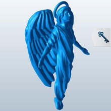 Engel 1 v1 angel Männlich saisonale bedruckbar ist lowpoly 3d print model - Mito3D