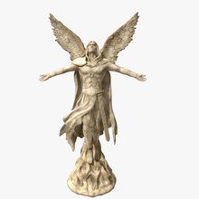 melek Heykeli mimarlık zırh kuş Bronz karakter Hıristiyan kilise tarihi insan kötü kalpli Kral Ortaçağ micheal model dini heykel taş yapısı kanat 3d print model - Mito3D
