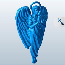 angel v2 female seasonal printable lowpoly 3d print model - Mito3D