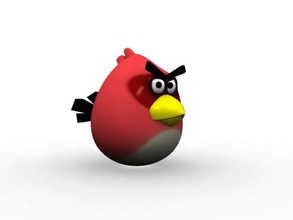 angry bird enojado animal apple de aves carácter juego ios iphone matper modelo 3d print model - Mito3D