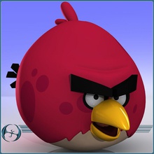 angry birds élder pássaro vermelho android irritado animais app a apple aplicação bico dos desenhos animados o personagem voar divertido engraçado jogo iphone jeffrey modelo de idade os oswald telefone porco vídeo 3d print model - Mito3D