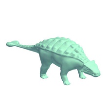 ankylosaurus v1 dinosaurs printable lowpoly 3d print model - Mito3D