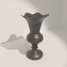 antico vaso da fiori 003 di antiquariato architettura ceramica colorato elementi fiore gogoyk modello la pianta il 3d print model - Mito3D
