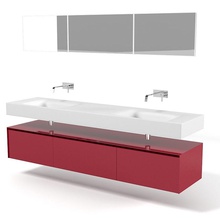 antonio lupi segno modern bedroom furniture double sink lavatory bathroom contemporary fixture furnishings model shop3ds 3d print model - Mito3D