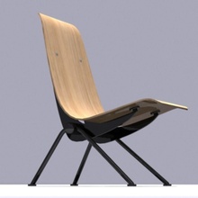 antony Başkanı jean prouv 1950 50 alanı koltuk sandalye klasik dekorasyon tasarım fhq ellili mobilyalar mobilya infinitystudio iç lobi modernizm prouve halk yaklaım bekliyor 3d print model - Mito3D