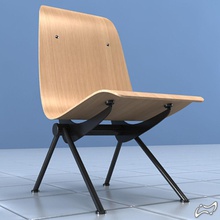 antony chair 1954 Architektur Bereich Sessel Stuhl classic design Französisch Einrichtung Möbel Innenraum jean Modell Modernismus prouv öffentlichkeit Szene Sitz twoel vitra warten 3d print model - Mito3D
