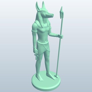 anubis v1 people printable lowpoly 3d print model - Mito3D