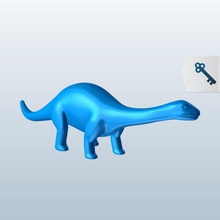 apatosaurus v1 dinosaurs printable lowpoly 3d print model - Mito3D