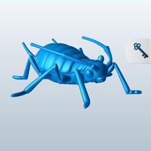 yaprak biti v1 böcekler yazdırılabilir lowpoly 3d print model - Mito3D