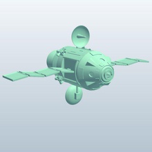 apollo command module v1 commandservice - Modul äußeren Raum Raumschiff Befehl bedruckbar ist lowpoly Weltraum-Raumschiff 3d print model - Mito3D