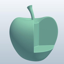 v1 elma sandalye apple mobilya yazdırılabilir lowpoly 3d print model - Mito3D