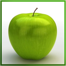 verde manzana 3d accesorio apple de la barra bol comedor fbx alimentos fruta iljujjkin jugo cocina max modelo obj maduro sala las vitaminas vray 3d print model - Mito3D
