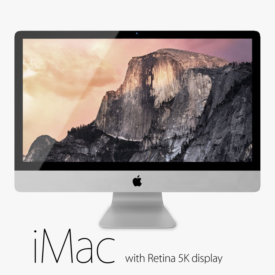 apple imac retina 5k de exibição 3d a computador área trabalho o detalhe eletrônica diodo emissor luz lee3dstudio macintosh modelo monitor obj os pc realista tela vray wi-fi x 3D print model - Mito3D