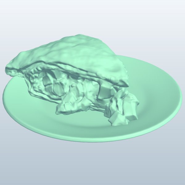apple pie slice v1 food printable lowpoly 3D print model - Mito3D