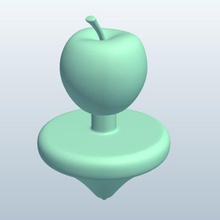 apple v1 haut les jouets imprimable lowpoly 3d print model - Mito3D