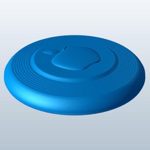 apple v1 flying disc toys printable lowpoly 3d print model - Mito3D