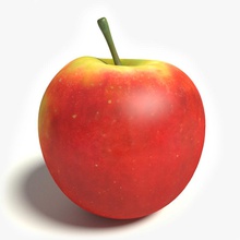 apple abramsdesign yengeç gıda meyve sağlıklı model gerçekci bitki gerçekçi kırmızı ağaç sebze sarı 3d print model - Mito3D