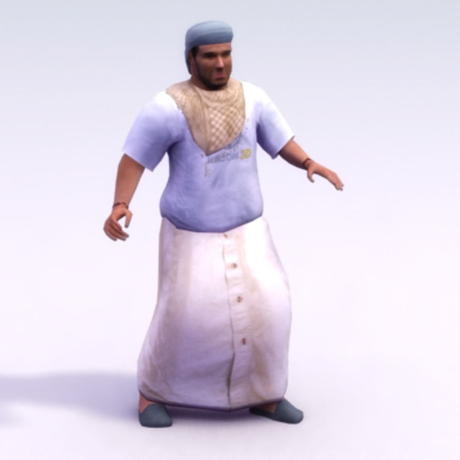 arabe sexe masculin c arabes en la barbe caractère des civils dishdasha es3dstudios figure jeu ghutra les gars historique de l'homme l'inde l'irak l'islam islamique lowpoly modèle musilm pakist shemagh talibans turban 3D print model - Mito3D