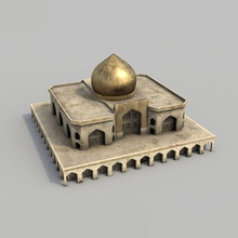 arabian city - courtyard building afghanistan arab arabic architecture baghdad collection dream eastern game historic home house iran lost middle model outdoor paperbone residental structure town urban 3d print model - Mito3D