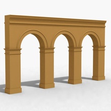 arch 003-3 003 3 3dknot arched architecture archways building classic door elements entrance model wall 3d print model - Mito3D