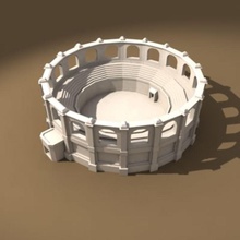 arena mimarlık arenas seyirci bina Sezar savaş rekabet inşaat düello eğlence mücadele gladyatör tarihi öldürmek dönüm noktası oynuyor Roma yapısı kılıç virez 3d print model - Mito3D