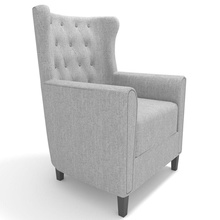 armchair arch3duk chair furnishings furniture live model room seat sofa wingback 3d print model - Mito3D